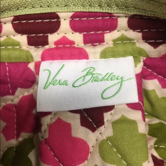 Vera Bradley Red Multi Color Zip Close Women Purse - Picture 4 of 6